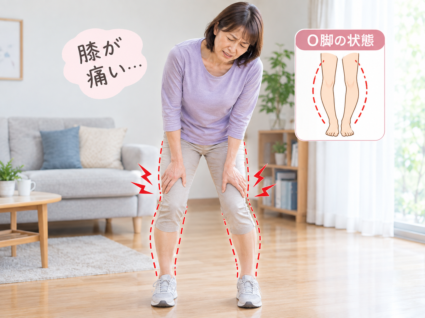 O脚で見た目や痛みで悩んでいる方へ｜理学療法士がサポート｜愛媛県新居浜のジムならコンディショニングジムREVIDA